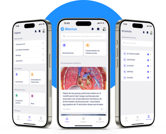 Pantallas principales nueva app iDoctus